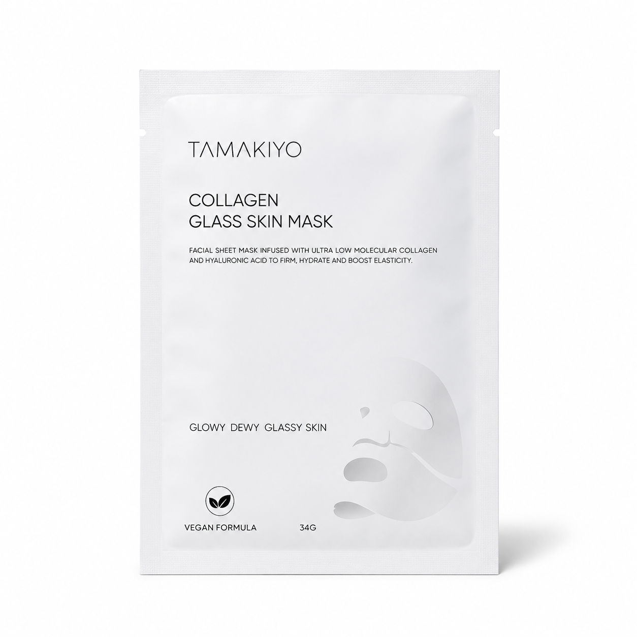 TAMAKIYO Collagen Glass Skin Mask – Single Sheet Mask